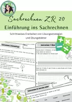 Vorschau - Unterrichtsreihen - Sachrechnen ZR 20 / Einführung und Strategien - Deckblatt