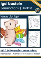 Vorschau - Mal- und Bastelvorlagen - wachsendes Materialpaket: Basteln im Herbst ab Klasse 1 - Seite 1
