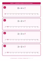 Aperçu - Présentation / Support pour le tableau - Droite numérique — Additionner | 80 cartes CP-CE1 - Page 3