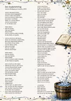 Vorschau - Arbeitsblätter - Ballade - Goethe: Zauberlehrling - Text/Aufgaben - Kl. 7/8 - Seite 1