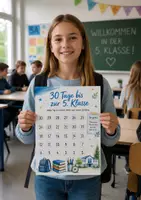Vorschau - Mal- und Bastelvorlagen - Countdown Klasse 5 XXL-Set | 30 14 7 Tage bis zur 5. Klasse | Übergang weiterführende Schule - Seite 1