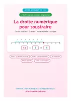 Aperçu - Cartes d'exercices - Droite numérique — Soustraire | 80 cartes CP-CE1 - Page 1