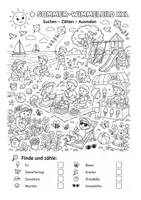Vorschau - Arbeitsblätter - Kostenlosen XXL Wimmelbild-Set (2 verschiedene Versionen!) - Seite 1