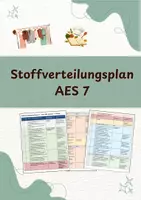 Vorschau - Arbeitsblätter - NEU! Stoffverteilungsplan AES 7 - Jahresplanung editierbar - Deckblatt