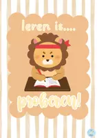 Voorbeeld - Gratis poster; leren is proberen. - Voorblad