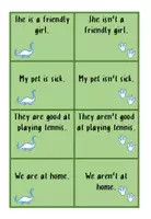 Vorschau - Spiele - Cards / Negation to be + questions / Klasse 5 6 - Seite 2