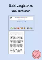 Vorschau - Stundenentwürfe - Unterrichtsstunde zum Euro - Geld vergleichen und sortieren - Seite 1