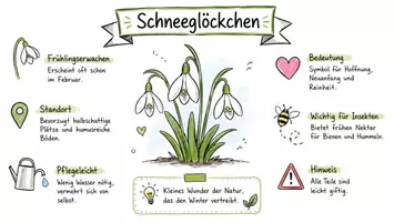 Vorschau - Arbeitsblätter - Arbeitsblatt "Schneeglöckchen" + Onlineübung & MP3 + Infografik - Seite 1