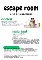 Voorbeeld - Escape room groep 3 - Help de directeur! - Voorblad