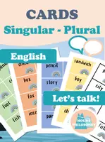 Vorschau - Spiele - Cards / Singular / Plural / Klasse 5 6 - Deckblatt