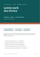 Vorschau - Arbeitsblätter - ROMA A Wiederholung Latein – differenzierte Arbeitsblätter nach den Ferien - Seite 1