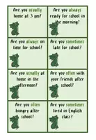 Vorschau - Spiele - Cards / Questions / Adverbs of Frequency / Klasse 5 6 - Seite 1