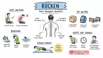 Vorschau - Arbeitsblätter - Arbeitsblätter zum Thema "Rücken" + Lösung & MP3 + Infografik - Seite 1