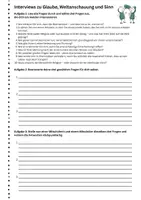 Vorschau - Arbeitsblätter - Interviews zu Glaube, Weltanschauung und Sinn – Philosophie draußen erleben - Seite 2
