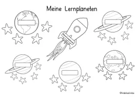 Vorschau - Fördermaterial/Inklusion - Meine Lernplaneten 🌍 Lernentwicklung darstellen - Seite 2