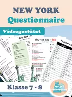 Vorschau - Arbeitsblätter - New York City / Video Fragebogen / Klasse 7 8 - Deckblatt