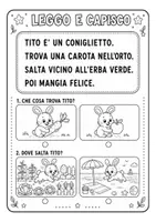 anteprima - Materiale di supporto/inclusione - Letture e comprensioni facilitate in stampatello maiuscolo - Pagina 1
