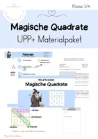 Vorschau - Stundenentwürfe - Magische Quadrate - UPP und Materialpaket - Deckblatt