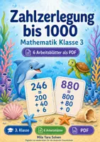 Vorschau - Arbeitsblätter - Zahlzerlegung bis 1000 | Mathematik Klasse 3 | 6 Arbeitsblätter als PDF - Deckblatt