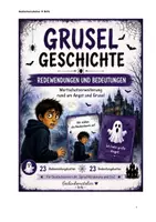 Vorschau - Stationenlernen - Gruselgeschichte - Redewendungen und Bedeutungen - Deckblatt