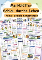 Vorschau - Fördermaterial/Inklusion - Merkblätter - Soziale Kompetenzen - Respekt, Freundschaft & Konfliktlösung - Deckblatt