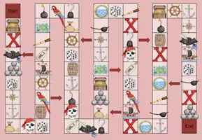 Aperçu - Apprentissages en autonomie - Board Game / Spielfeld treasure chest / pirates - Page 3