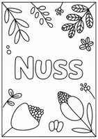 Vorschau - Mal- und Bastelvorlagen - Kastanien Malvorlagen Ausmalbilder Poster kreative Kastanien Grundschule - Seite 1