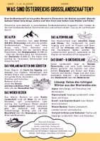 Vorschau - Arbeitsblätter - Großlandschaften Österreichs – Infoblatt, Lückentext & Lösungen - Seite 3