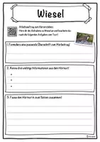 Vorschau - Unterrichtsreihen - Wiesel Lückentext mit Wortspeicher Hörverstehen und Suchsel - Seite 3