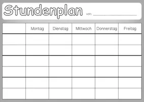 Vorschau - Bildkarten - Tagestransparenz Stundenplan - Seite 2