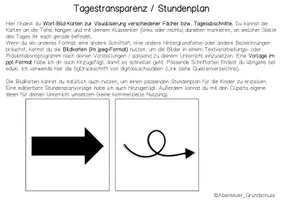 Vorschau - Bildkarten - Tagestransparenz Stundenplan - Seite 3