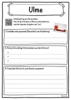 Vorschau - Unterrichtsreihen - Ulme Lückentext mit Wortspeicher Hörverstehen und Suchsel - Seite 3
