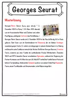 Vorschau - Unterrichtsreihen - Georges Seurat Lückentext mit Wortspeicher Hörverstehen und Suchsel - Seite 2