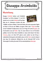 Vorschau - Unterrichtsreihen - Giuseppe Arcimboldo Lückentext mit Wortspeicher Hörverstehen und Suchsel - Seite 2