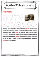Vorschau - Unterrichtsreihen - Gotthold Ephraim Lessing Lückentext mit Wortspeicher Hörverstehen und Suchsel - Seite 2