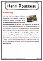 Vorschau - Unterrichtsreihen - Henri Rousseau Lückentext mit Wortspeicher Hörverstehen und Suchsel - Seite 2