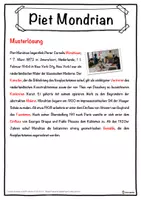 Vorschau - Unterrichtsreihen - Piet Mondrian Lückentext mit Wortspeicher Hörverstehen und Suchsel - Seite 2