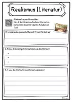 Vorschau - Unterrichtsreihen - Realismus (Literatur) Lückentext mit Wortspeicher Hörverstehen und Suchsel - Seite 3