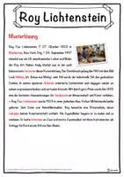 Vorschau - Unterrichtsreihen - Roy Lichtenstein Lückentext mit Wortspeicher Hörverstehen und Suchsel - Seite 2