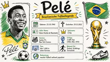 Vorschau - Arbeitsblätter - Arbeitsblätter zum Thema "Pelé" + Lösung & MP3 + Infografik - Seite 1