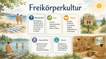 Vorschau - Arbeitsblätter - Arbeitsblätter zum Thema "Freie Körperkultur" (Lückentext, Hörverstehen) + Lösung & MP3 + Infografik - Seite 3