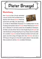 Vorschau - Unterrichtsreihen - Pieter Bruegel Lückentext mit Wortspeicher Hörverstehen und Suchsel - Seite 2
