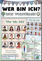 Vorschau - Spiele - DaZ-Spiel "Wer bin ich?" Sich vorstellen - DaZ / DaF / Deutsch - Deckblatt