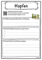 Vorschau - Unterrichtsreihen - Hopfen Lückentext mit Wortspeicher Hörverstehen und Suchsel - Seite 3