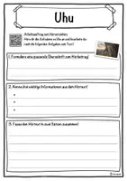 Vorschau - Unterrichtsreihen - Uhu Lückentext mit Wortspeicher Hörverstehen und Suchsel - Seite 3
