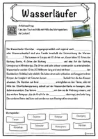 Vorschau - Unterrichtsreihen - Wasserläufer Lückentext mit Wortspeicher Hörverstehen und Suchsel - Seite 1