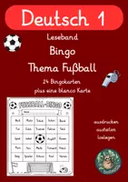 Vorschau - Aufgabenkarten - Leseband Fußball-Bingo Klasse 1 - Deckblatt