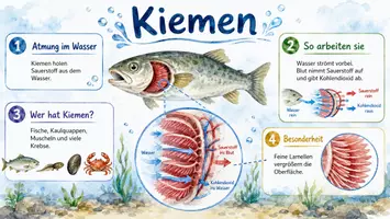 Vorschau - Arbeitsblätter - Arbeitsblätter zum Thema "Kiemen" + Lösung & MP3 + Infografik - Seite 3