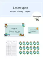 Vorschau - Anderer Materialtyp - Leseraupen Minipaket - Deckblatt