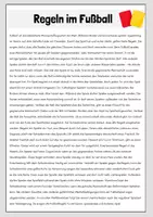 Vorschau - Arbeitsblätter - Lesetext mit Fragen - Regeln im Fußball - Seite 3